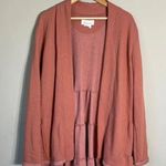Anthropologie Lila Tiered Cardigan Women's Large Long Sleeve Open Front Pockets Photo 0