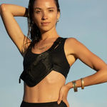 ALOHA Collection Mini Black Water Resistant Tyvek Belt Bag Photo 0