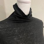 IRO Black Sleeveless linen Turtleneck Top Photo 6
