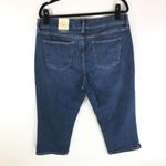 st. john's bay NWT  Blue Dark Wash Cotton Blend Mid Rise Capri Women's Size 16 Photo 1