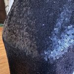 Free People  Liquid Shine Black Sequin High Neck Cocktail mini dress Extra Small Photo 3