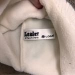 Leader LOGA Original Vintage Wolf Beanie Hat Y2K White Grey Brown Unisex Large Photo 2