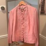 Peter Nygard  100-% Leather‎ Jacket Size Medium Blush Pink:Full Zip Photo 1