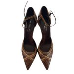 Vintage Via Spiga Snake Skin Leather Brown Multicolor Women’s Sz 8 Italy RARE Photo 1