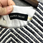 Ivanka Trump Fit & Flare Dress Womens 8 Blue Striped Nautical Old Money Preppy Photo 1