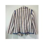 Doncaster Nautical Metallic Stripe Blazer Womens Size 14 Pockets Chain Buttons Academia Photo 11