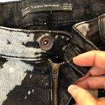 ZARA  black/ white paint skinny power stretch jeans Photo 5