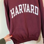 Champion Maroon Harvard Crewneck Sweatshirt Small Photo 5