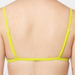 Nu Swim Citron Yes Triangle Bikini Top Neon Yellow Green Photo 2