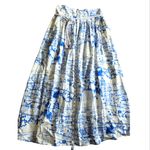 Calypso St. Barth  Coastal Sails Linen Blend Maxi Skirt Size M‎ Photo 4
