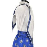 Vera Neumann Vintage Blue and White Polka Dot Pointed Skinny Scarf Photo 3