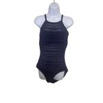 Nautica  Grand Isle Blue Crochet One Piece Swimsuit size 14 Beach Vacation Photo 2