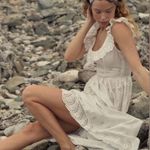 Doen 100% organic cotton midi dress in salt NWT White Size XL Photo 1