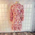Melissa Odabash Tabitha white pink paisley true wrap dress size small Photo 7