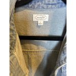 Mud Pie  Women Size Small S oversized Denim Jacket Layering Trucker Photo 2