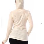 Merino Tech Merino Wool Half Zip Hoodie 190 Off White, Size XS, NWT & socks White Photo 1