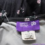 Unique Vintage  Gwynnie Bee black floral‎ print fit and flare midi dress, M Photo 15