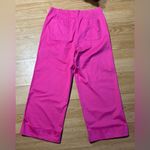 Crown & Ivy NWOT bright pink Women 8  wide-leg, cuffed, cropped chino pants Photo 2