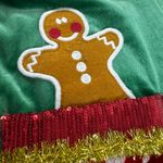 No Boundaries Festive Green and Red Women's Jumpsuit Photo 5