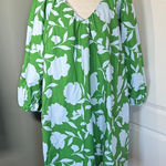 Kate Spade New York Floral Dress Green and Baby blue Cotton XXL Photo 0