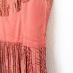 Max‎ and Cleo Womens Maxi Dress Size 6 Rust Pleated Boho Chic Coastal Resortwear Red Photo 4