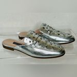 Nine West Welynne Studded Silver Mule, Vegan Leather, NIB Photo 1