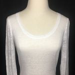 Maurice's White Crew Neck Long Sleeve Basic Shirt Small Photo 2
