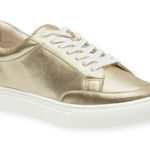 Birdies HTF:  𐦖 The Cardinal Luxe Metallic Leather Sneaker 𐦖 Mica [Gold] 𐦖 7.5 Photo 0