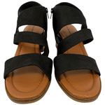 Lucky Brand  Women's Rhodette High Heel Sandal‎ Black Nubuck Leather Size 11M Photo 9