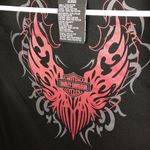 Harley Davidson Black Embroidered Zip Up Puffer Vest Women's Size Small? Photo 4