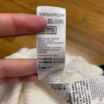 Topshop  White Ribbed Mini Dress Women Size 8 Sleeveless Casual Summer Tank Short Photo 4