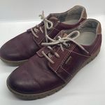 Josef Seibel Steffi 59 Waterproof Burgundy Suede Sneaker/Trainer 39 Size 8 Photo 0