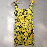 Alice + Olivia  Blair Yellow Floral Iris Print Corset Mini Dress Sz‎ 4 Photo 2
