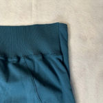 AEMI+CO Teal Blue Long Sleeve Cotton Henley Hoodie Sweatshirt Women's Medium Size undefined Photo 7