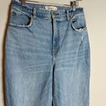 Abercrombie & Fitch  Curve Love 90's Straight Ultra High Rise distressed jeans Photo 1