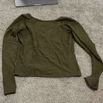 Madewell  Dark Olive Long Sleeve Blouse Photo 1