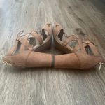 Francesca's Block Heel Sandals size 7 Faux Suede Lace Up Open Toe Boho Chic Shoe Photo 8