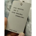 Zac & Rachel Women's Size 14 Blue & White Striped Stretch Comfort Pull Photo 6