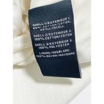 7 For All Mankind Eyelet Sleeve Casual Jacket Zip Up Button Up Cream Small Photo 8