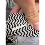 Tory Burch  Women's Black White Chevron Resort Wear V Neck Tunic Top Size 4 Photo 6