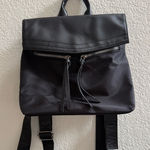 Botkier  New York‎ Mini Trigger Backpack Nylon Faux Leather Black Logo Straps Photo 0
