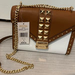 Michael Kors Whitney Medium Two-Tone Studded Convertible Crossbody Bag Photo 0