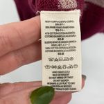 Free People  Sweater Striped Maroon Tan Oversized Womens Size XS Photo 4