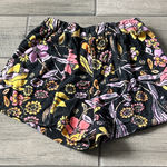 Free People  High Waist Floral Shorts - Black, Pink, Yellow Photo 0