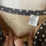 Garnet Hill  Gray white polka dot one piece swimsuit bathing suit 12 Photo 5