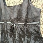 Vintage 90s L.L. Martin Black Baby Doll Square Neck Sleeveless Dress Brocade 14M Size 14 Photo 1