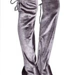 Shoe Dazzle Adina Faux Suede Heeled Boots in Grey Size 10, New w/o Box Photo 9