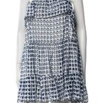 Solid & Striped Dress Women XS Blue White Eyelet Mini Ruffle Embroidery Preppy Photo 0