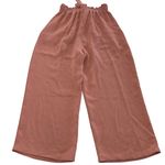 ZARA  Pants Womens X Small Pink Orange Wide‎ Leg Stretch Waist Trousers Photo 1