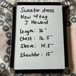 J Howard Sweater Dress Cable Knit Light Tan Womens Medium Photo 14